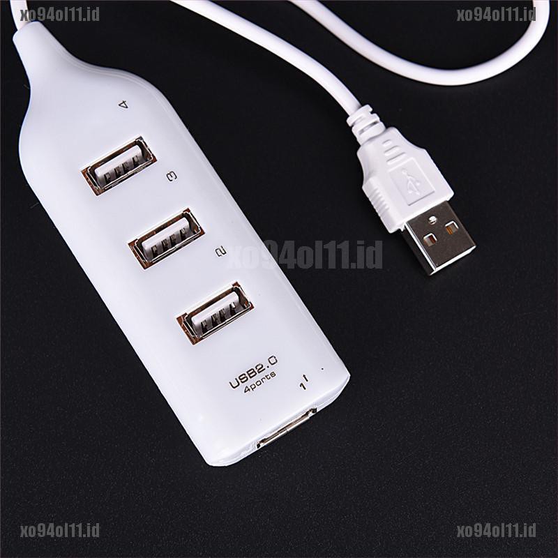 【XO+COD】Hot USB 2.0 High Speed 4 Port Splitter Hub Adapter For PC Computer Laptop HG