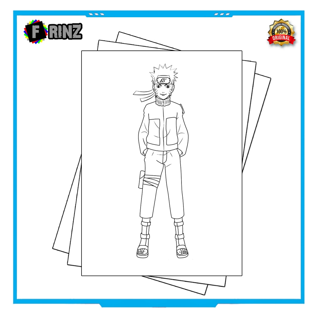 Gambar Sketsa Mewarnai ~ 11 . Naruto Part 1 / Seketsa Lukis / Drawing Sketch / Menggambar-13