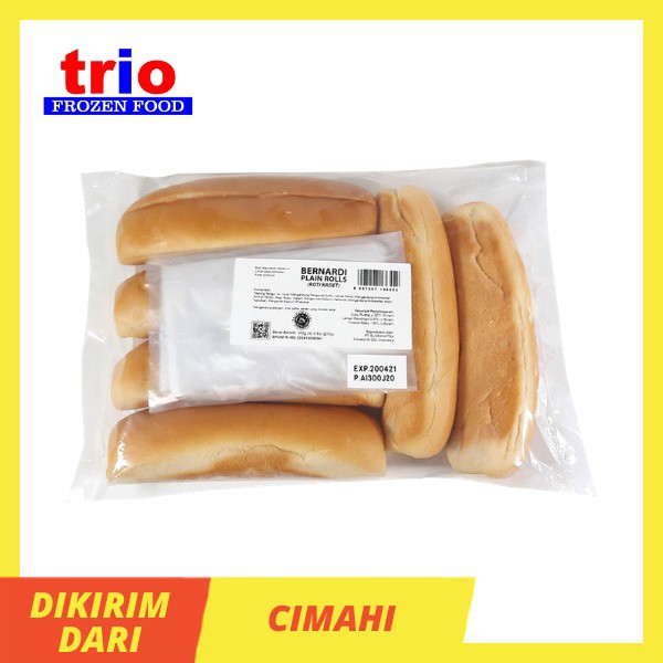 

Bernardi Roti Hot Dog/ Plain Roll isi 6