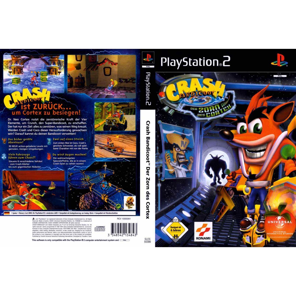 kaset game ps2 crash tag team racing CTR