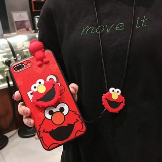 Case Hp Dengan Lanyard Gambar Kaws Sesame Street Untuk