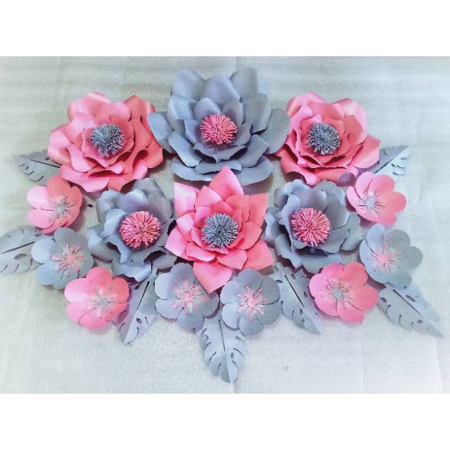 Paper flower (dekorasi lamaran / aqiqah / ulangtahun) | Shopee Indonesia