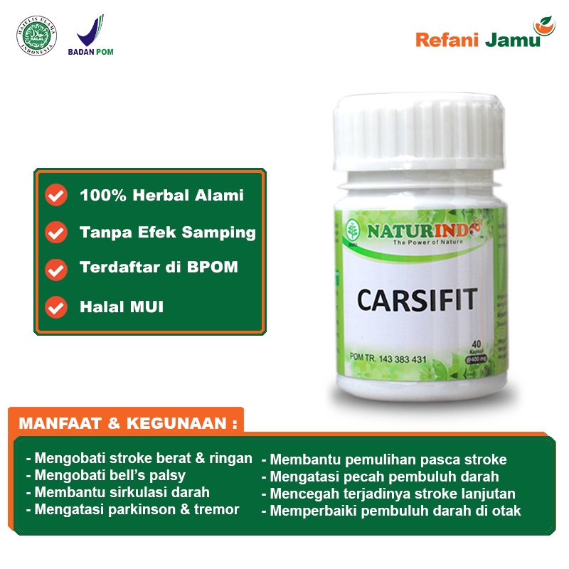 CARSIFIT obat herbal stroke dengan gejala sulit bicara kaku tangan dan kaki serta gangguan saraf-1