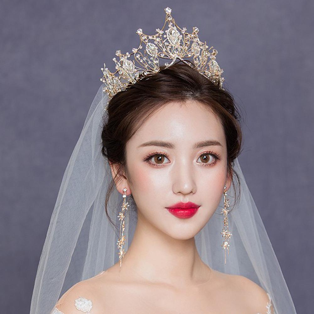 NEEDWAY Needway Mahkota Pengantin Rambut Perhiasan Fashion Bridemaid Headband Bride Wedding Dress Wedding Hiasan Kepala