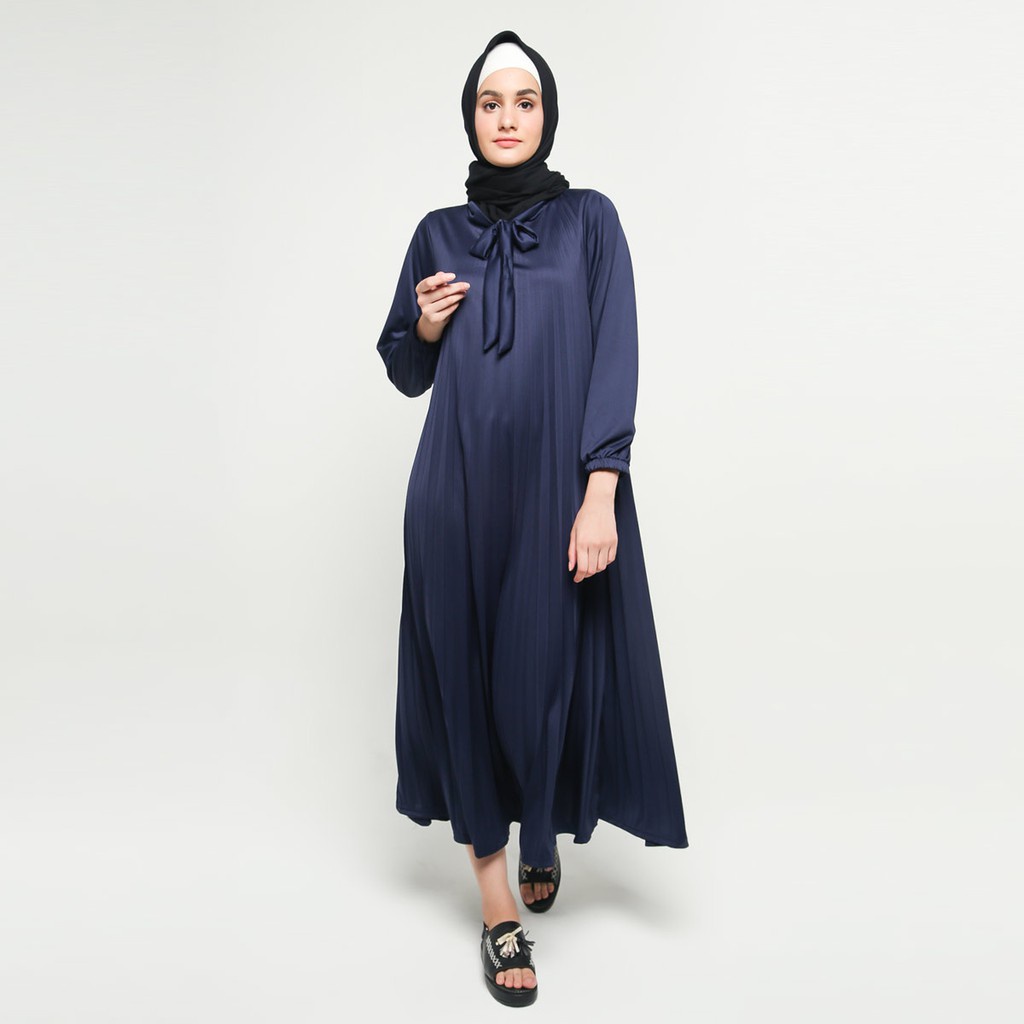 (BISA COD) Baju Gamis Wanita Syar;i Model Terbaru - Long Dress Gamis maxi Wanita Muslim Flisket - In
