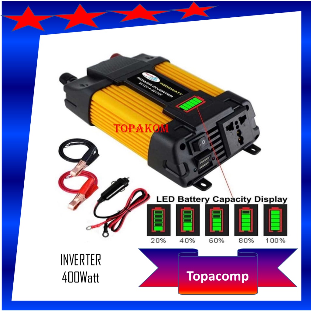 Power Inverter DC 12V to AC220V 4000W  Power Inverter Mini 4000 Watt Perubah Arus DC ke AC