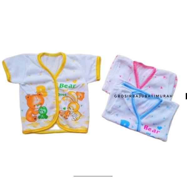 [GROSIR ] Baju Bayi lengan Pendek newborn KATUN perlengkapan bayi baru lahir