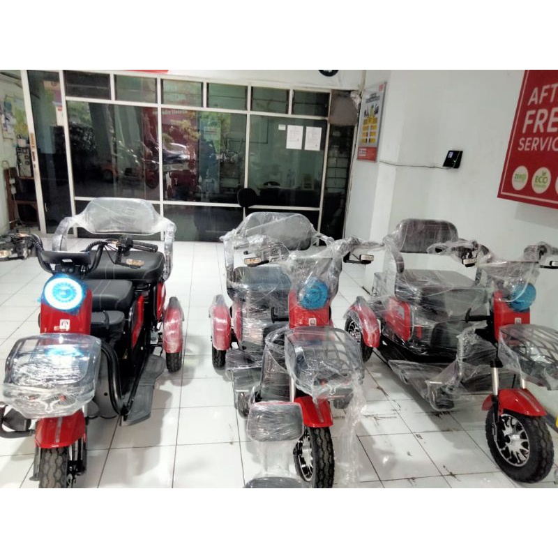promo free ongkir p.jawa & bali motor listrik roda 3 uwinfly type maleo