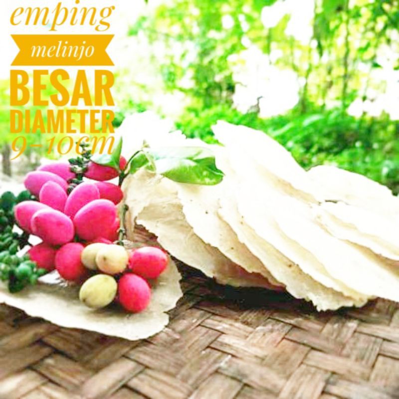 

Emping melinjo BESAR 10pcs jumbo diameter 11-12cm FRESH asli khas banten bisa COD