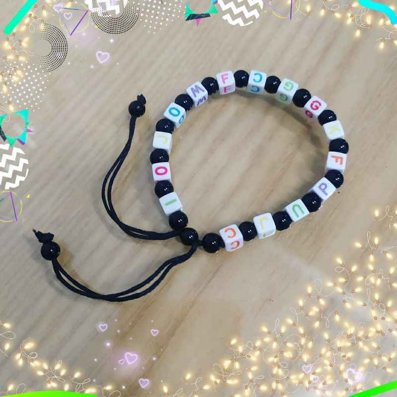 Gelang manik tali Unisex ( bisa disetel talinya sesuai besar tangan)