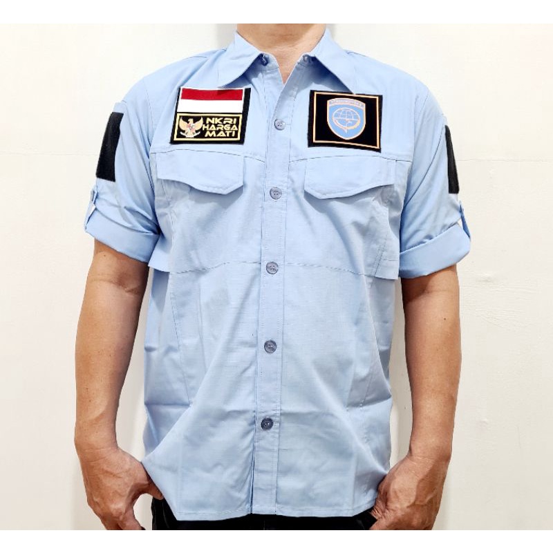 Kemeja Logo Dishub LLAJR Perhubungan Model Tactical PDL Premium S - 5XL Free 3 Emblem Patch Velkro