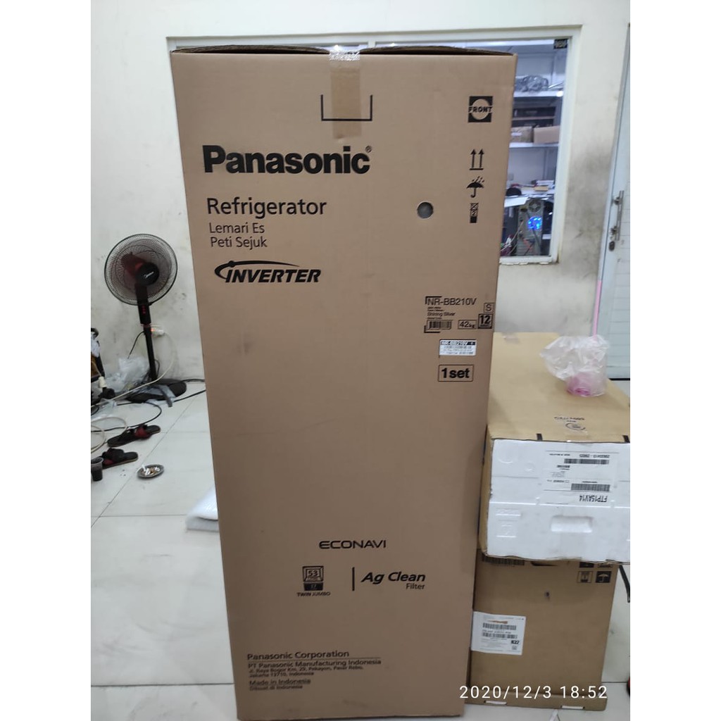 KULKAS PANASONIC NRBB 210 V LEMARI ES 2 PINTU NRBB210V INVERTER