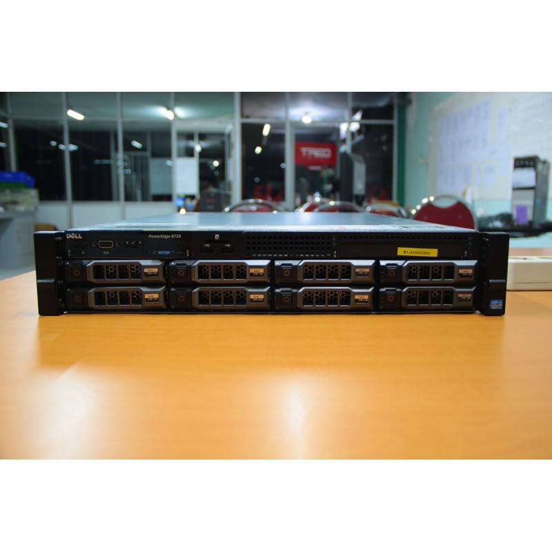 SERVER DELL POWEREDGE R720 2U RAM 32GB XEON 2650 16 CORE RAID CARD H310 DUAL POWER SUPPLY REDUNDANT