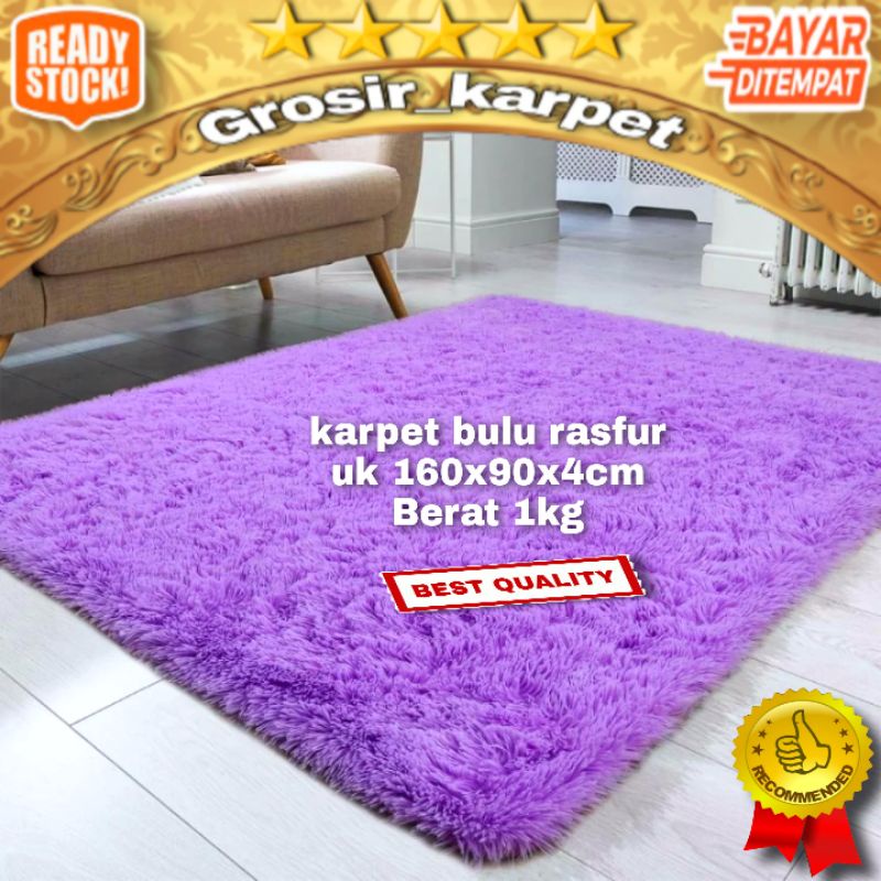 Karpet bulu uk 160x50x4cm