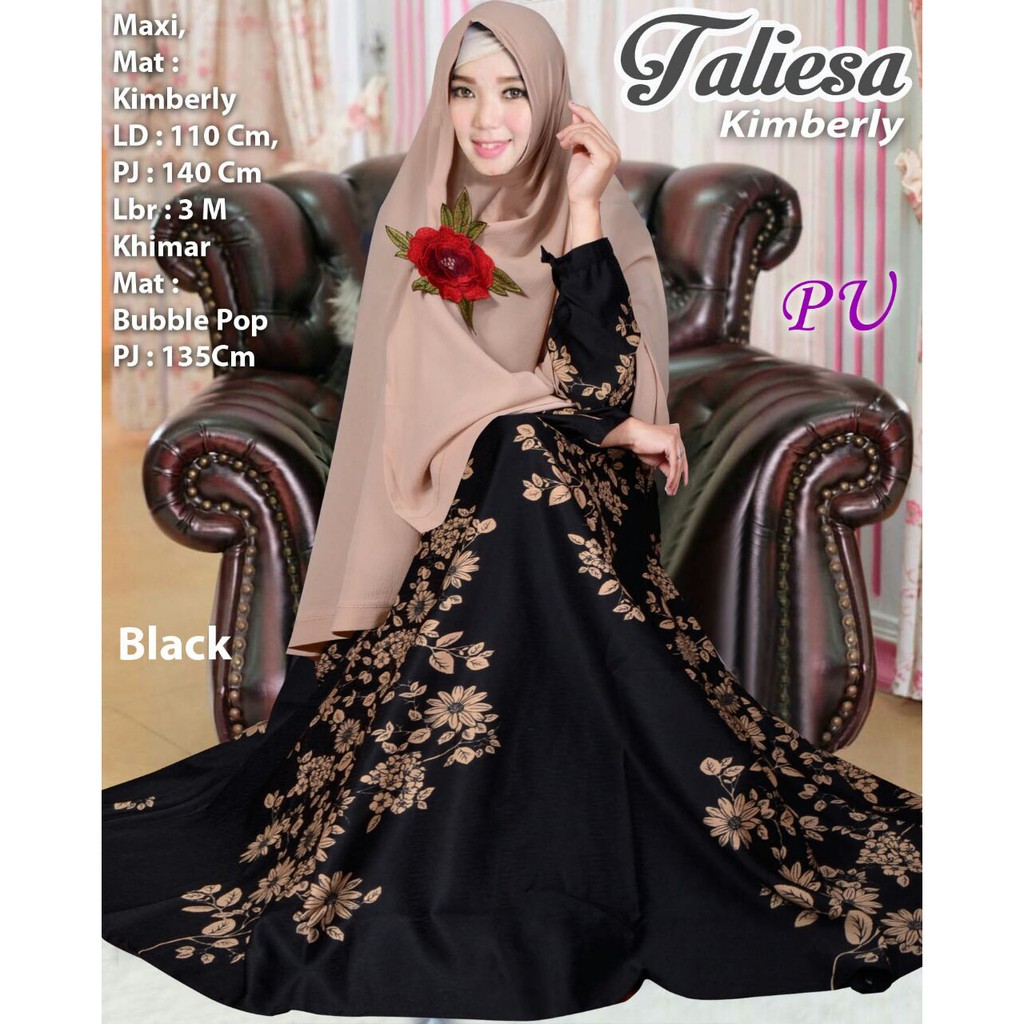 HOPYLOVY - Gamis Syari Premium Taliesa 3163