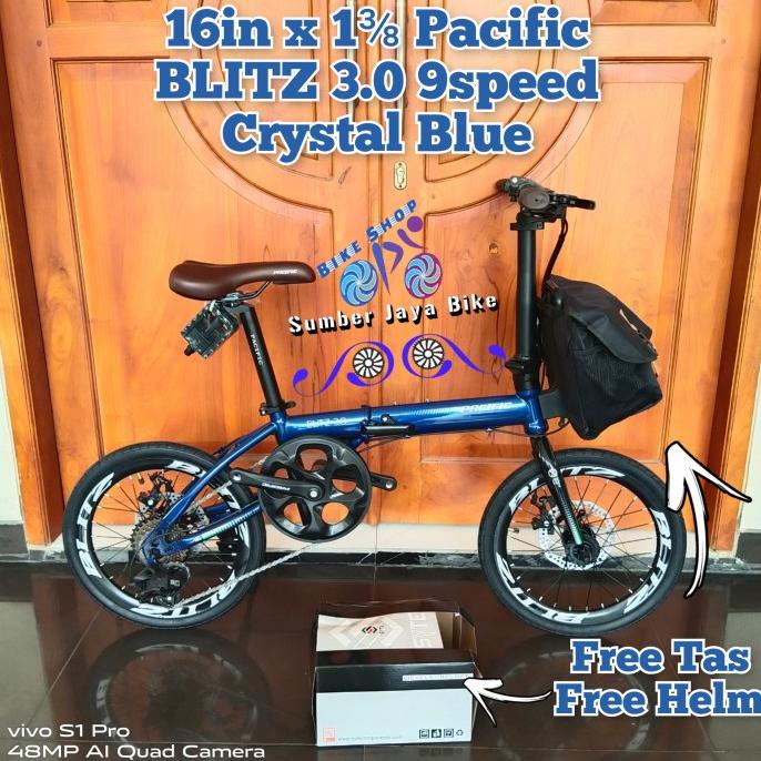 Sepeda Lipat 16 Inch 349 Pacific Blitz 3.0 9Speed