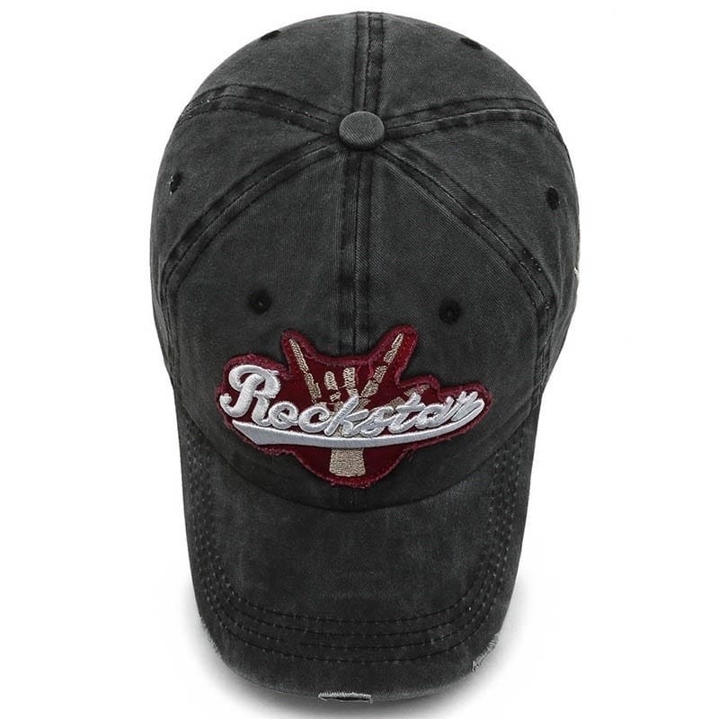 Topi Baseball Pria Retro Fashion Cap Topi Rockstar-ORIGINAL