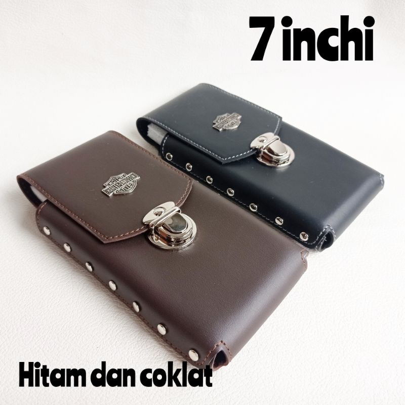 SARUNG HP UKURAN 7 INCHI/SARUNG HP KULIT MURAH BERKUALITAS