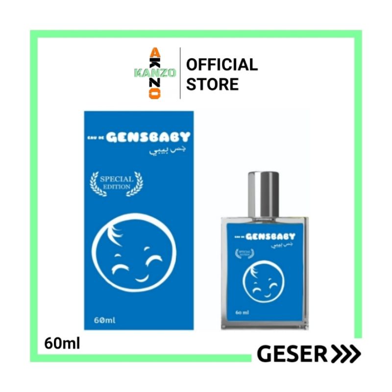 Kanzo - Parfum Gensbaby Cuddle 60ml Premium / Parfum Switsbabies Cuddle 60ml / Parfum Zwitsbabies Cuddle 60ml