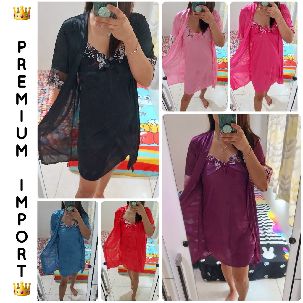 LINGERIE PREMIUM IMPORT MODEL KIMONO TIDUR SEXY KOREA CINA ORI COD BAJU DINAS SESERAHAN WEDDING