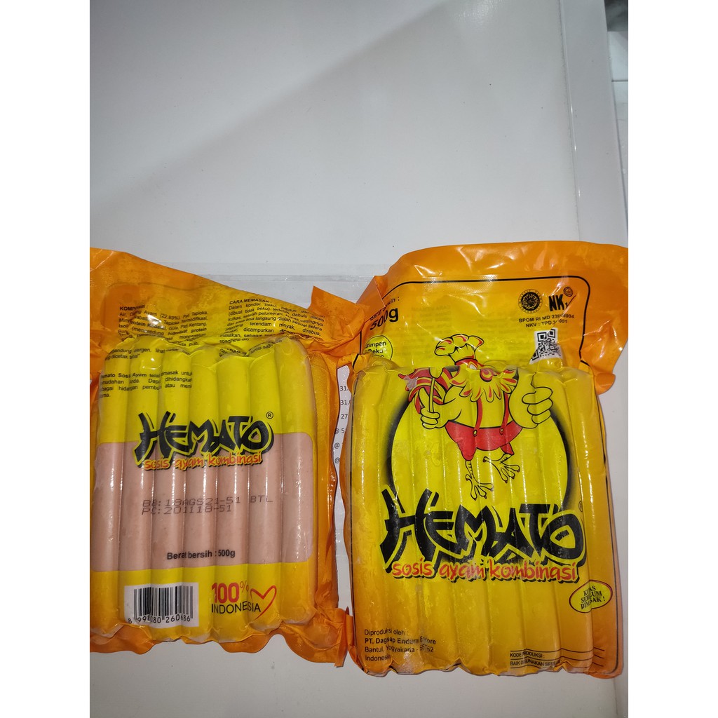 

hemato sosis ayam kombinasi 500 gram frozen food