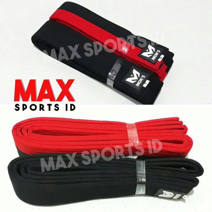 Sabuk Taekwondo Moks Exclusive Junior dan Senior (Poom & Hitam)