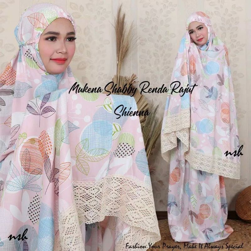 mukenah katun Jepang shabby