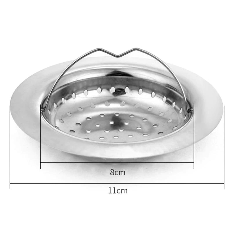 Original 11cm Kitchen Sink Strainer Stainless Steel Hair Colanders Sink Filter Round Drain Sink