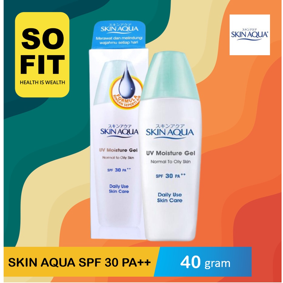 Skin Aqua UV Moisture Gel SPF30 40gr/ Sunblock Wajah / Skin Aqua SunScreen