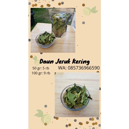

daun jeruk kering