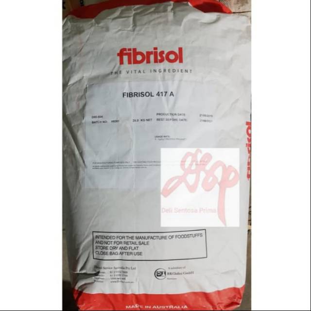 

Fibrisol 417A Ex Australia, Pengeyal bakso food grade pk 500gr