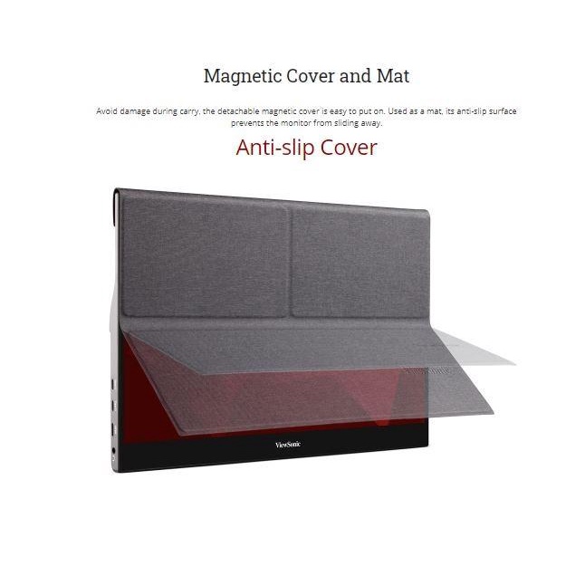 Monitor Portable 16" ViewSonic TD1655 |Touch Screen|IPS|USB Type C