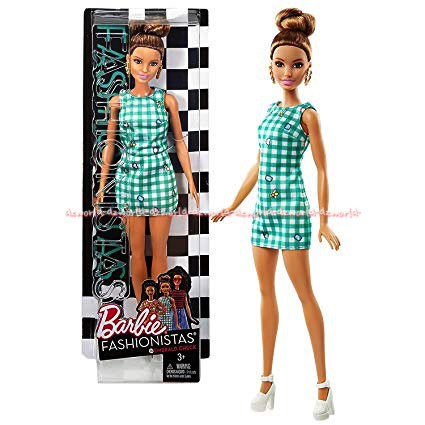 Barbie Fashionistas Boneka Berbie  Baju Dress Green Hijau