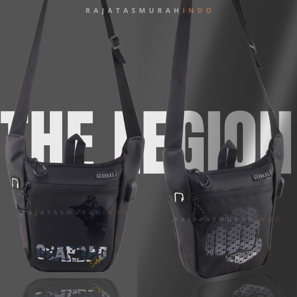 Tas Selempang Pria / Wanita GEAR BAG 13128 - THE LEGION 2 IN 1 PORT SLINGBAG