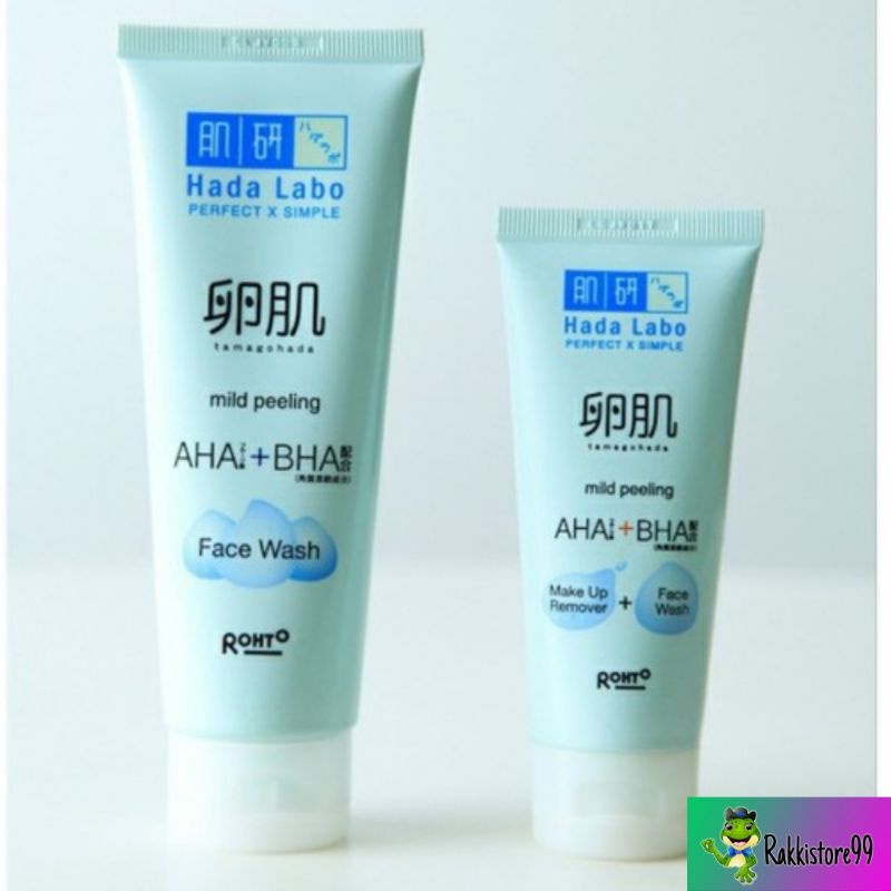 ❣️Rakkistore99❣️Hada Labo Tamagohada Ultimate Mild Peeling Face Wash/ MAKE UP REMOVER + FACE WASH (50g/100g) (100% Original)