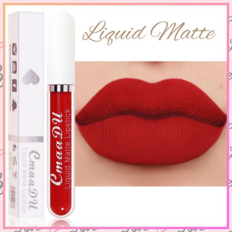 Liquid Matte CMAADU Lipstick Lip Glaze Moisturizing Waterproof Original Terlaris