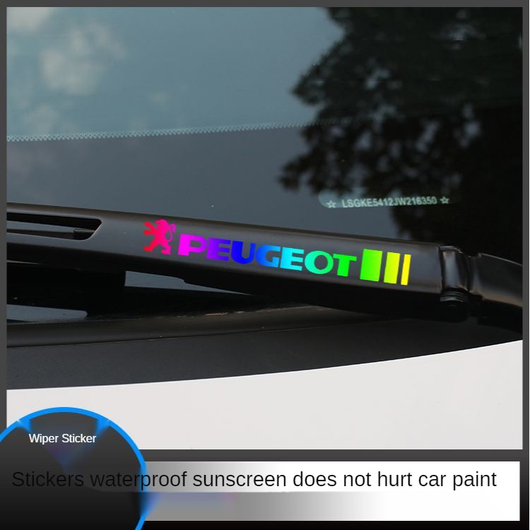 Stiker Penghapus Untuk Peugeot Wipers 206 207 307 4008 Rcz 5008