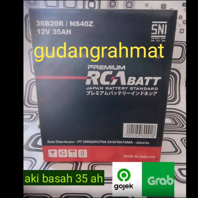 aki basah mobil avanza xenia rush terios 35 ah RCA