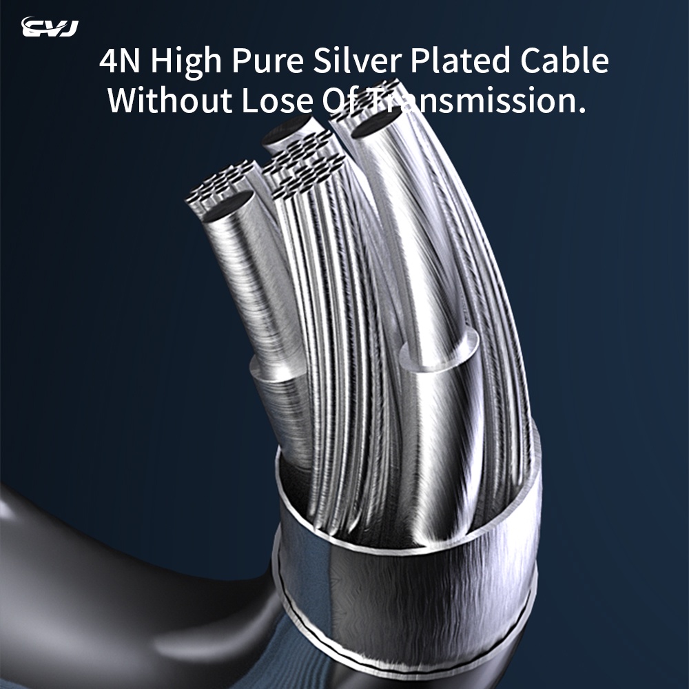 CVJ Angel Wings Hybrid Units Earphones HIFI In Ear Sports Headset Noise Cancelling Earbuds