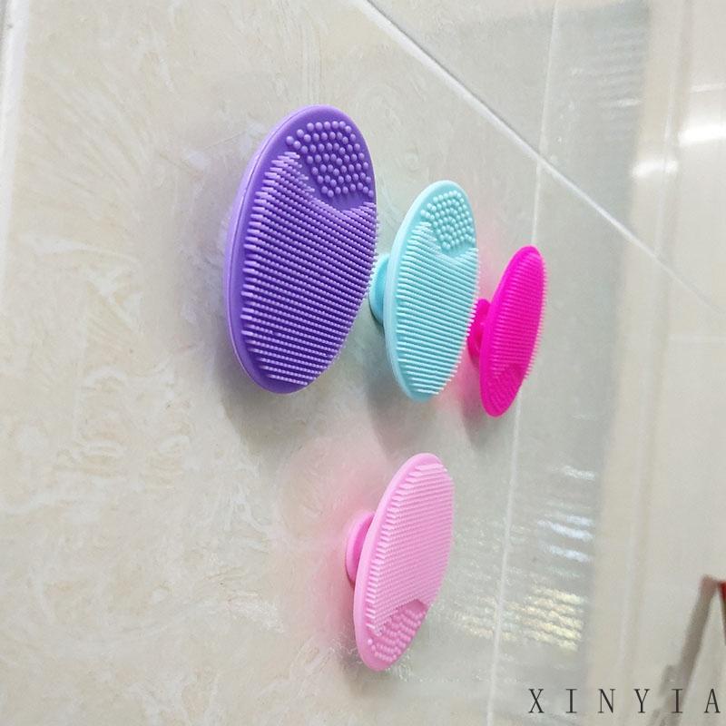 Xia.id Brush Silikon Bentuk Oval Untuk Pijat / Pembersih Pori-Pori Wajah