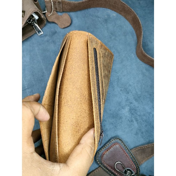 Dompet Panjang Wr 100% kulit sapi asli classic