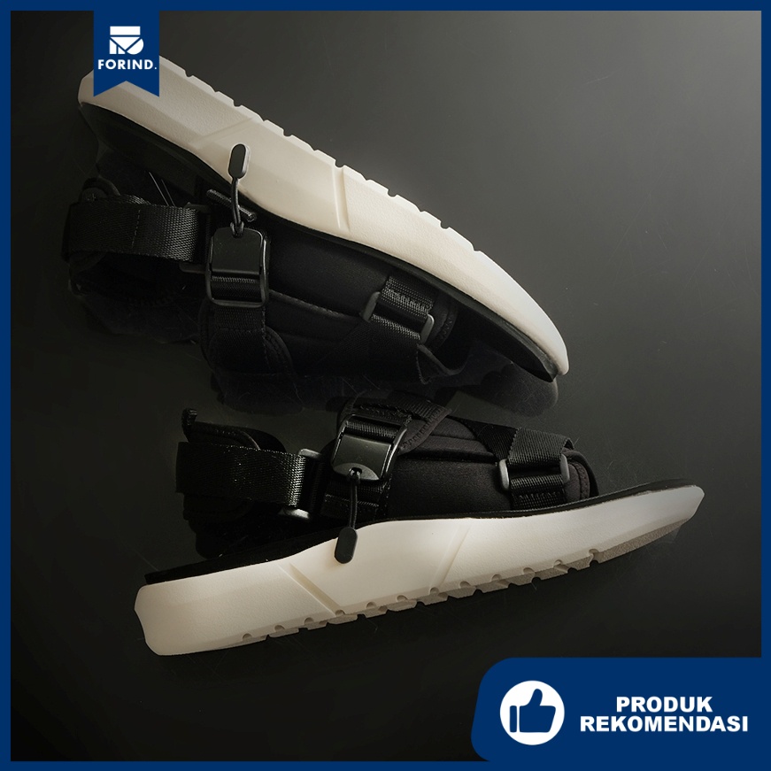 Introvert Black | Sandal Gunung Urban Original Santai Kasual Pria Sendal Footwear New Ori | FORIND x Reyl