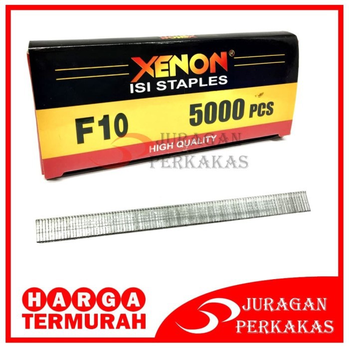 

XENON F10 ISI STAPLES MESIN PAKU TEMBAK REFILL AIR NAILER STAPLER GUN
