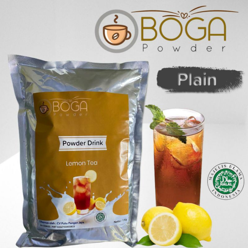 

Bubuk Minuman Lemon Tea Plain 1 Kg | Powder Drink dari Boga Powder