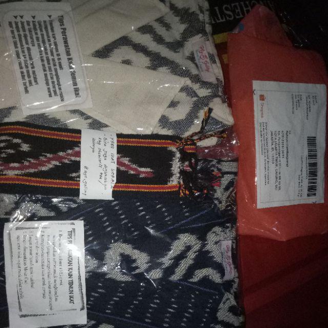 Long Outer Tenun Ikat Tradisional Asli Murah (seri Navy Navy)