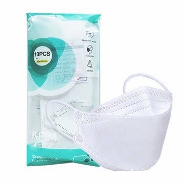 Masker KF94 Putih 4Ply isi 10pcs | KF 94 Warna Putih 4 Ply