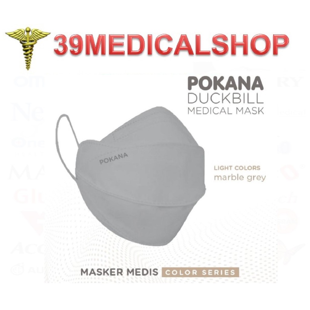 MASKER 4PLY DUCKBILL POKANA ISI 2 ANAK DAN DEWASA - MASKER POKANA SACHET ISI 2