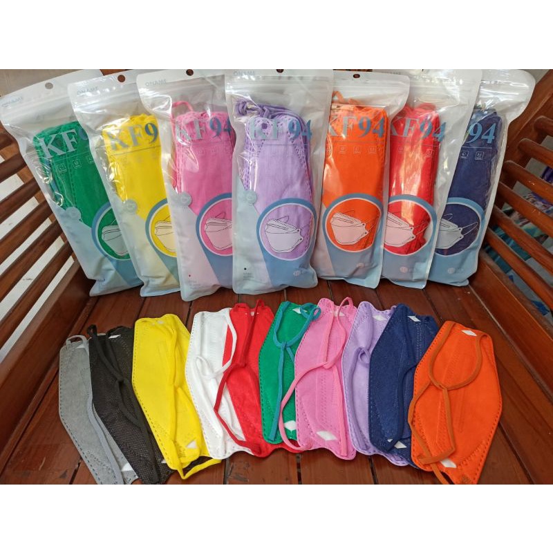 Masker KF94 Hijab Warna Mix 10pcs