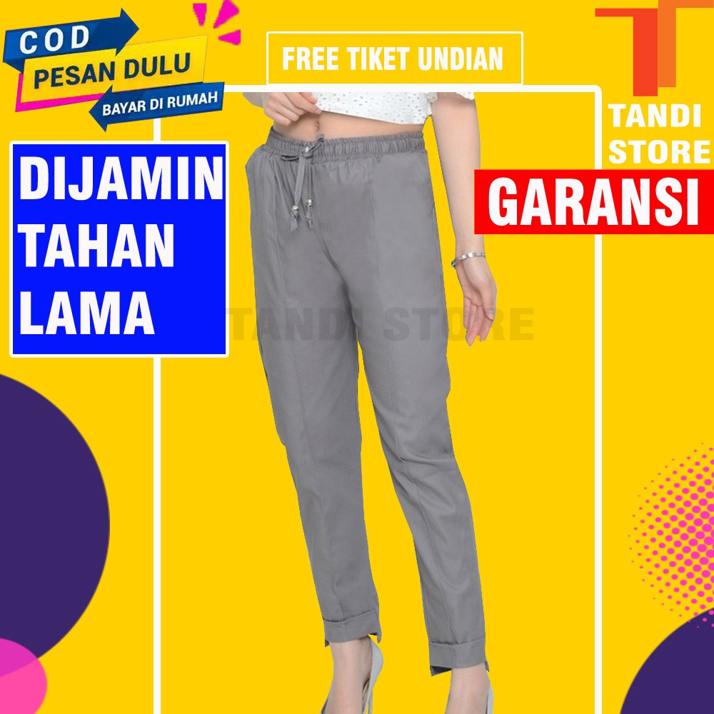 celana panjang joger kekinian korea korean style wanita perempuan remaja dewasa TAHAN LAMA
