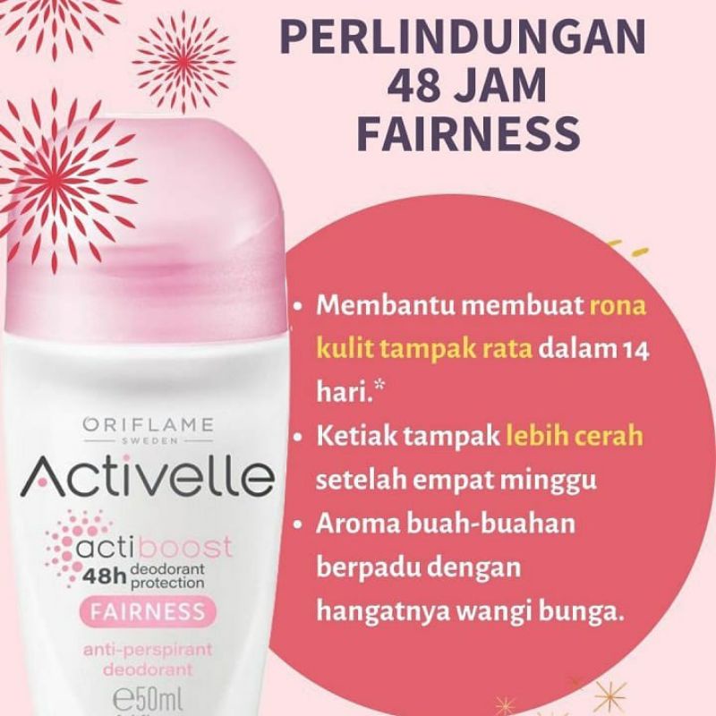 Activelle Invisible Fresh/ Fairness/ Extreme/ Fresh/ Comfort/ Invisible/Even Tone Deodorant Roll on